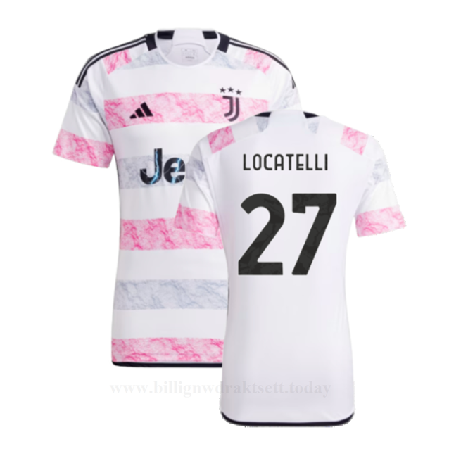 Billige Fotballdrakter Juventus LOCATELLI #27 Bortedraktsett 2023-24