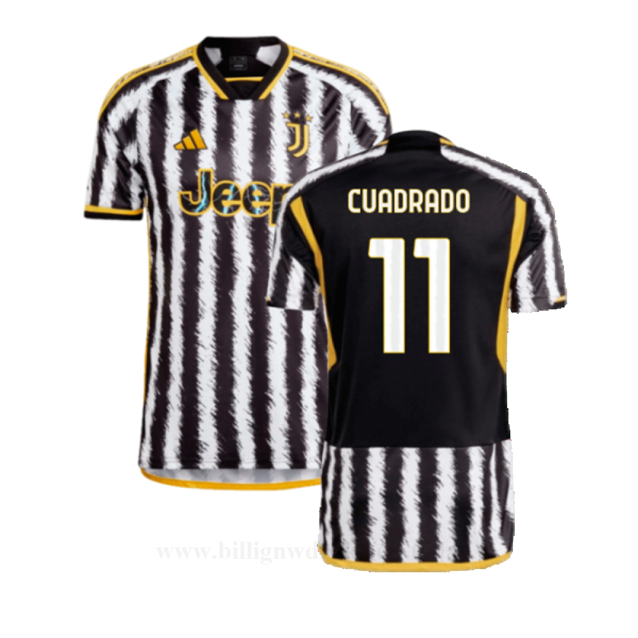 Billige Fotballdrakter Juventus CUADRADO #11 Hjemmedraktsett 2023-24