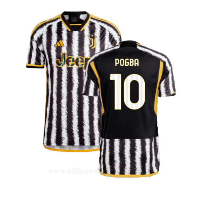 Billige Fotballdrakter Juventus POGBA #10 Hjemmedraktsett 2023-24