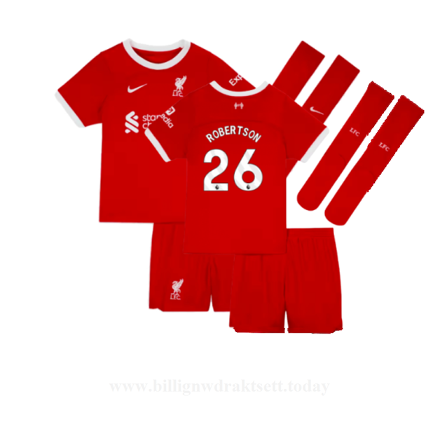 Billige Fotballdrakter Barn Liverpool ROBERTSON #26 Hjemmedraktsett 2023-24