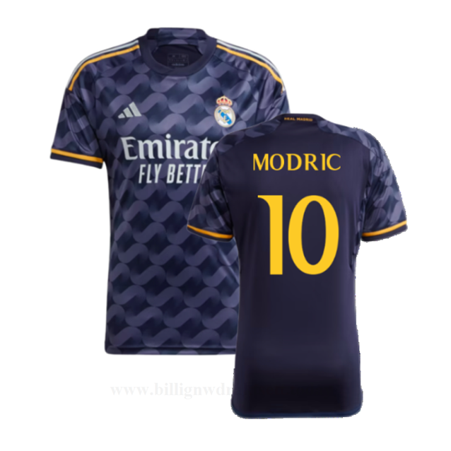 Billige Fotballdrakter FC Real Madrid MODRIC #10 Bortedraktsett 2023-24