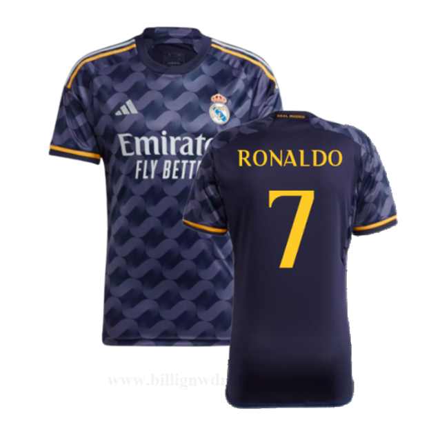 Billige Fotballdrakter FC Real Madrid RONALDO #7 Bortedraktsett 2023-24