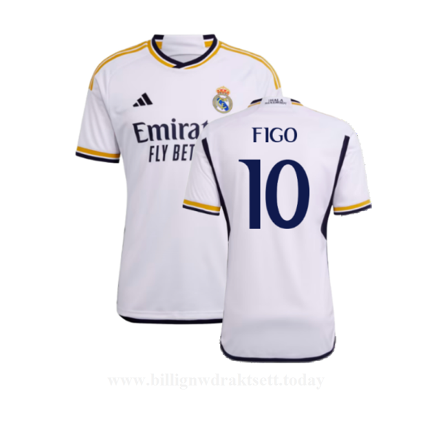 Billige Fotballdrakter FC Real Madrid FIGO #10 Hjemmedraktsett 2023-24